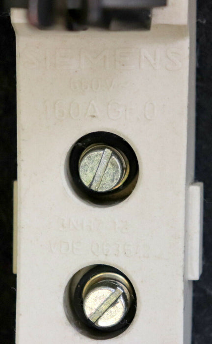 SIEMENS 2 Stück NH-Sicherungsunterteil 3NH712 1-polig 100A - gebraucht