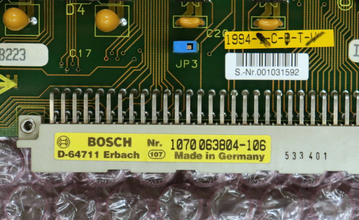 BOSCH Zentraleinheit ZE611 Mat.Nr. 1070063804-106 von einer PFAUTER PE150 CNC