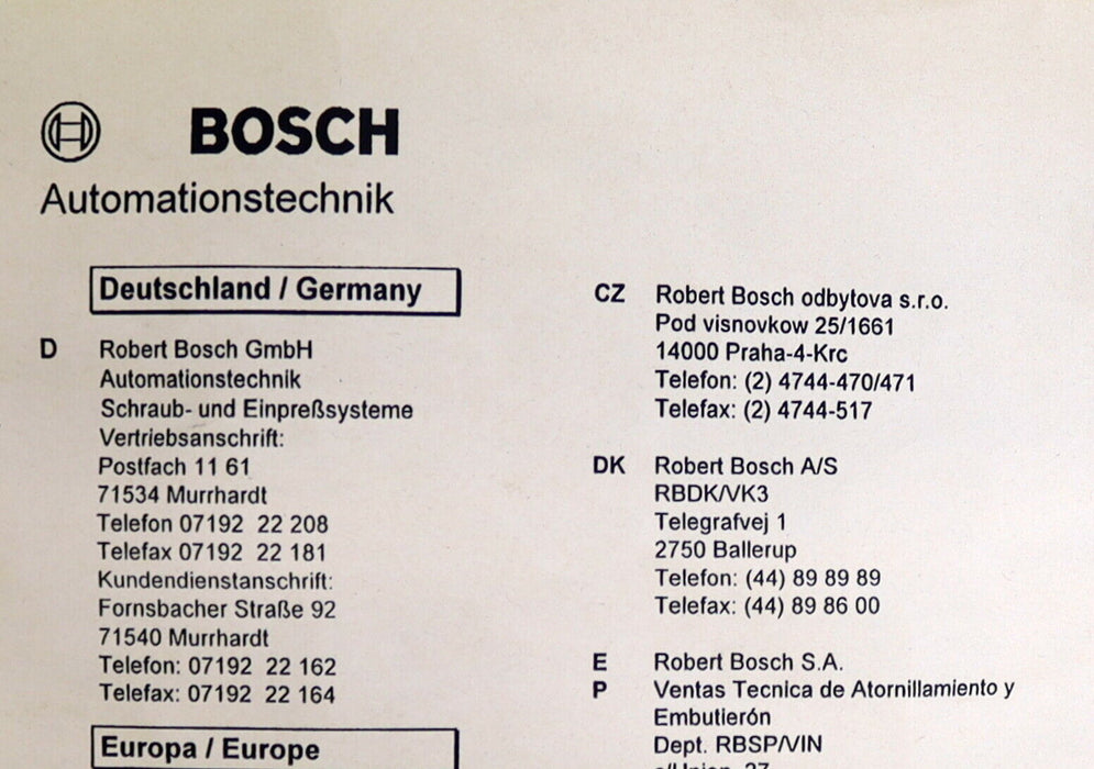 BOSCH REXROTH Modul zu Einschraubsystem Code G1A102 Tightening System 350