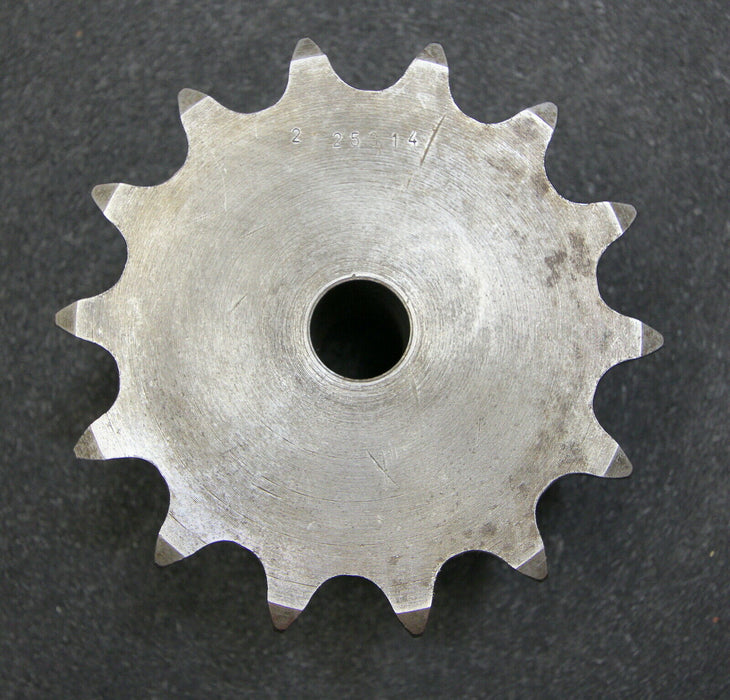 HENKENJOHANN Zweifach-Kettenradscheibe einseitige Nabe Teilung 1"x17,02mm Z= 14