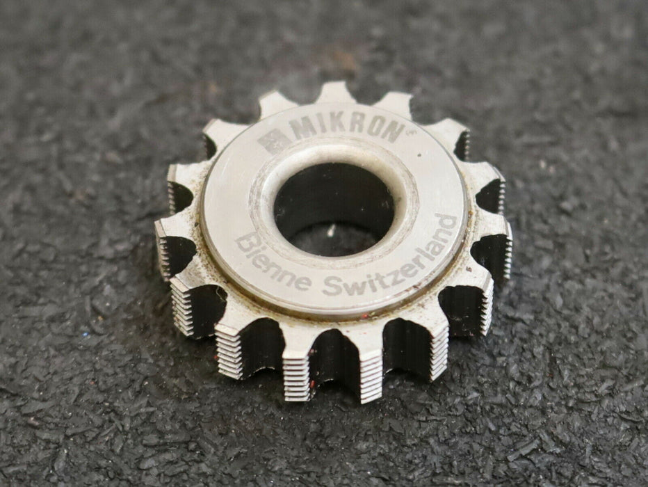 MIKRON Vollstahl-Wälzfräser No. 63985 m= 0,24 ho= 0,54 D4,8 Z18 - Ø30x10xØ8mm