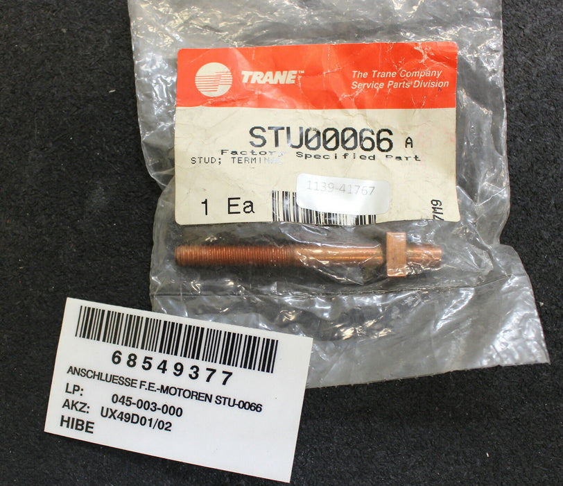 TRANE Anschlüsse F.E.-Motoren Terminal Stud STU00066