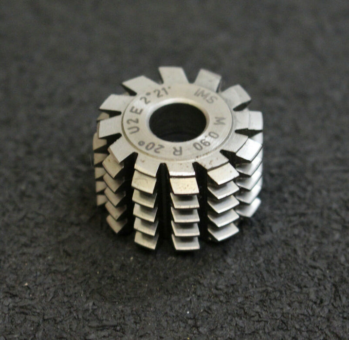 IMS Vollstahl-Wälzfräser m= 0,90mm 20° EGW 1gg. rechts 12 Spannuten 24x16x8mm