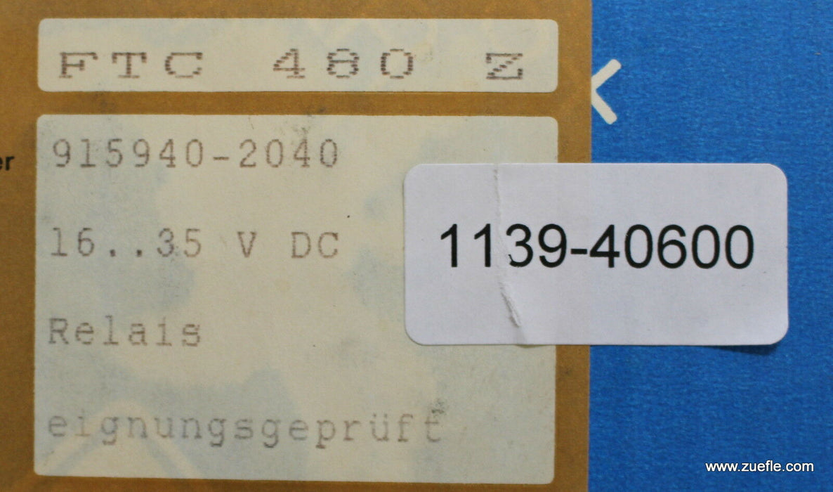 ENDRESS+HAUSER Niveautester FTC 480 Z Bestellnr. 915940-2040 16-35VDC