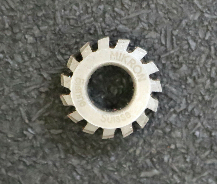 MIKRON Vollstahl-Wälzfräser No. 63984 m= 0,24 ho= 0,54 D4.80 Z18 Ø18x10xØ8mm