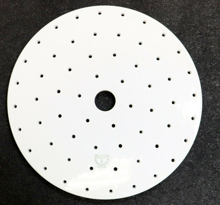 HALDENWANGER Exsikkatoren-Platte Maß 200mm Ø 190mm Mittelloch-Ø 21mm