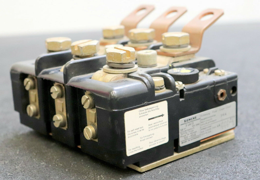 SIEMENS Überlastreais 3UA1306-0A 120-155A 500VAC Hauptstromkreise 300A oder 315A