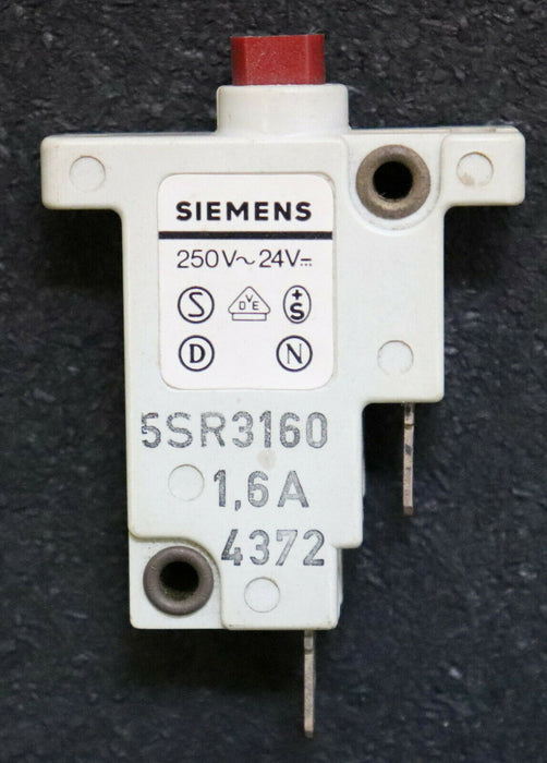 SIEMENS Überlastschalter 1,6A Typ 5SR3160