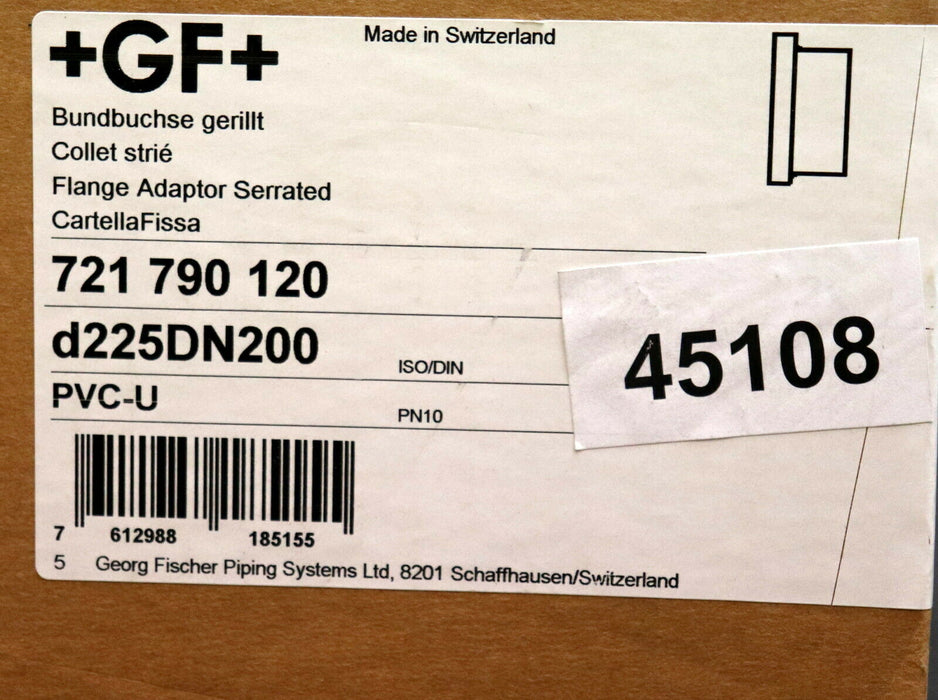 GF GEORG FISCHER Bundbuchse PVC-U Kombi-Dichtfläche flach gerillt metrisch d225