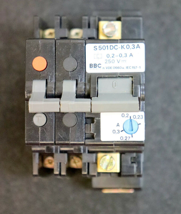 ABB BBC 2 Hochleistungssicherungsautomaten S501-K 0,15 0,2-0,3A 250VDC