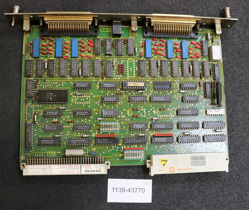 SIEMENS SIMATIC CNC-Kopplung Steckkarte 03830 Typ 03831-A 6FX1122-1AA01 E-Stand