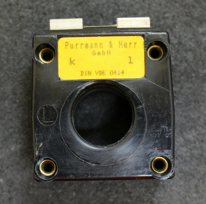 PURRMANN & HERR Aufschiebe Stromwandler 150/1A 0,8/3kV Typ B12 50/60Hz 1,5-3,75V
