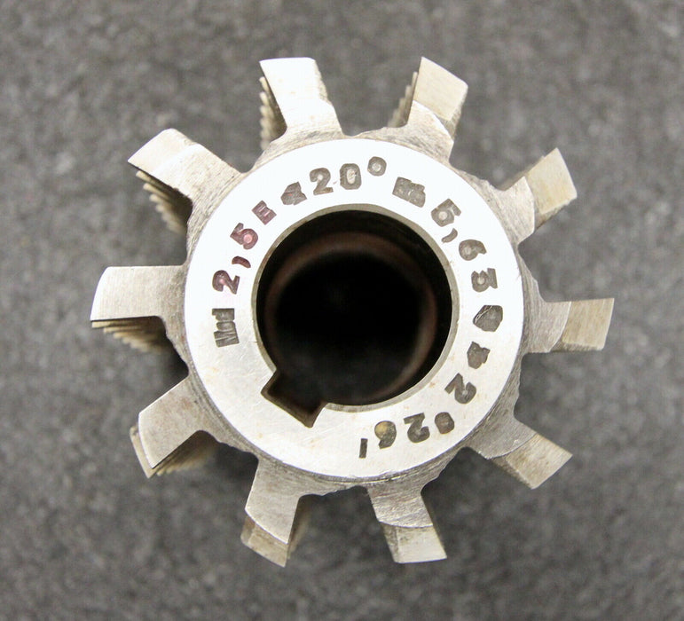 Vollstahlwälzfräser gear hob m= 2,5mm 20° EGW Ø65x70xØ22mm mit LKN 1gg. Rechts