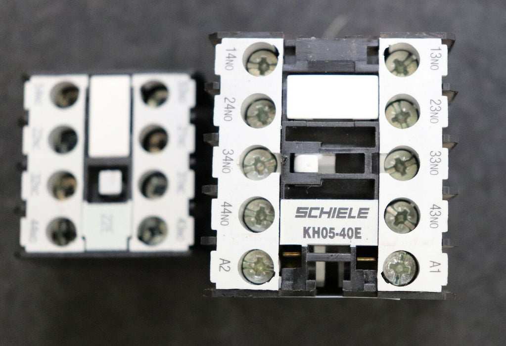 SCHIELE Schütz + Kontaktblock KH05-40E Art.-Nr. 1270301 + Hi-FL 22E
