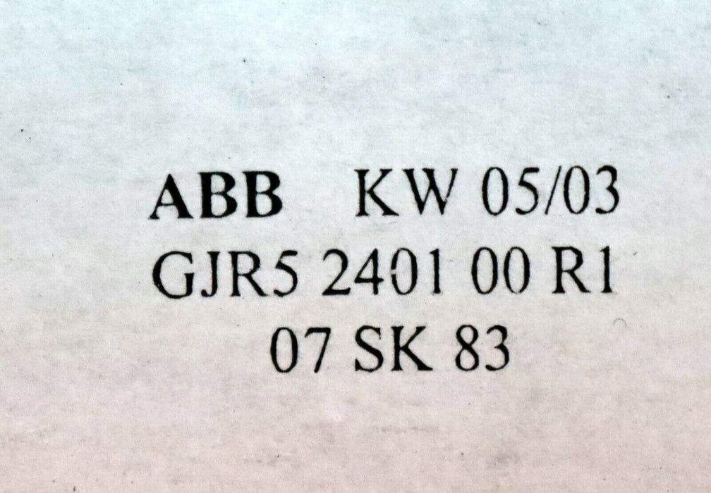 ABB 12 pol Kabeleinheit GJR5 2401 00 R1 07 SK 83 - unbenutzt in OVP