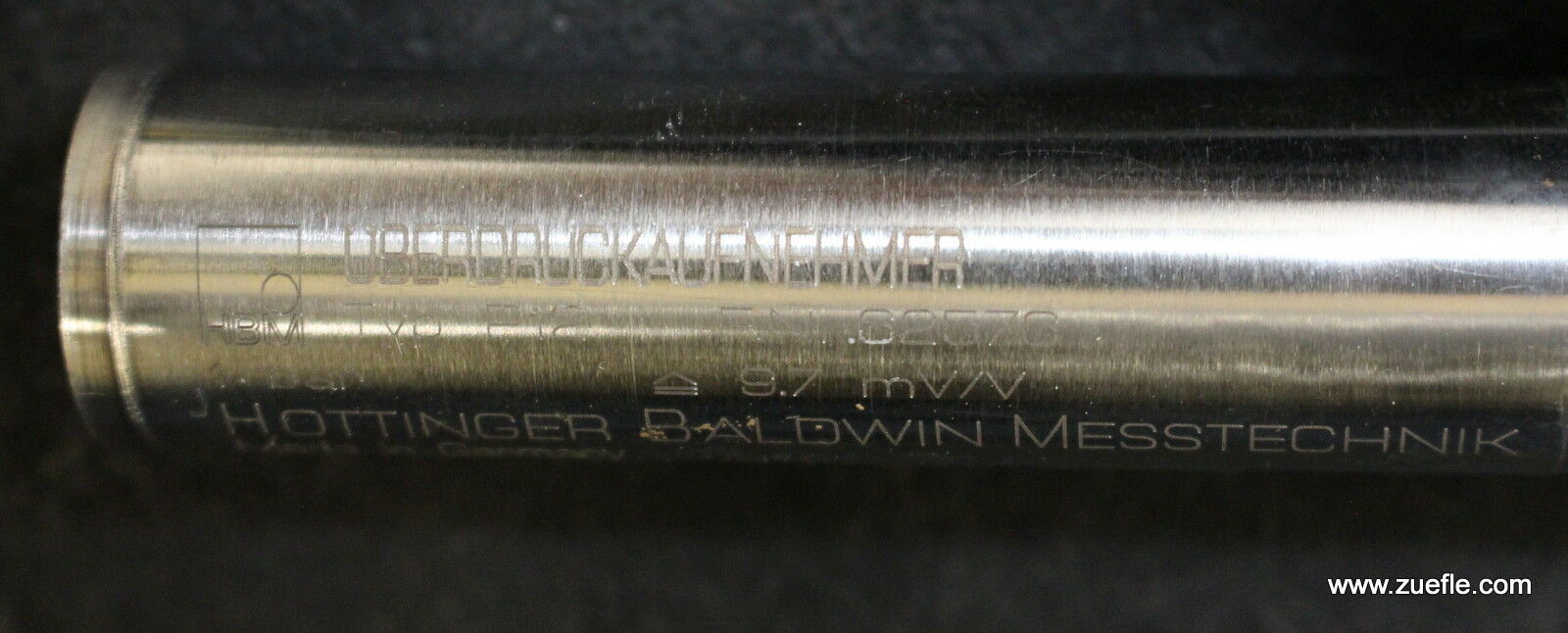 HBM Überdruckaufnehmer P12 Fabrikationsnummer 62576 1bar=9,7mV/V Kabellänge 10m
