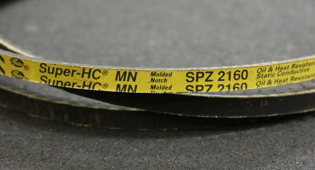 GATES Schmal-Keilriemen gezahnt Super-HC Profil SPZ2160 Oil & Heat resistant