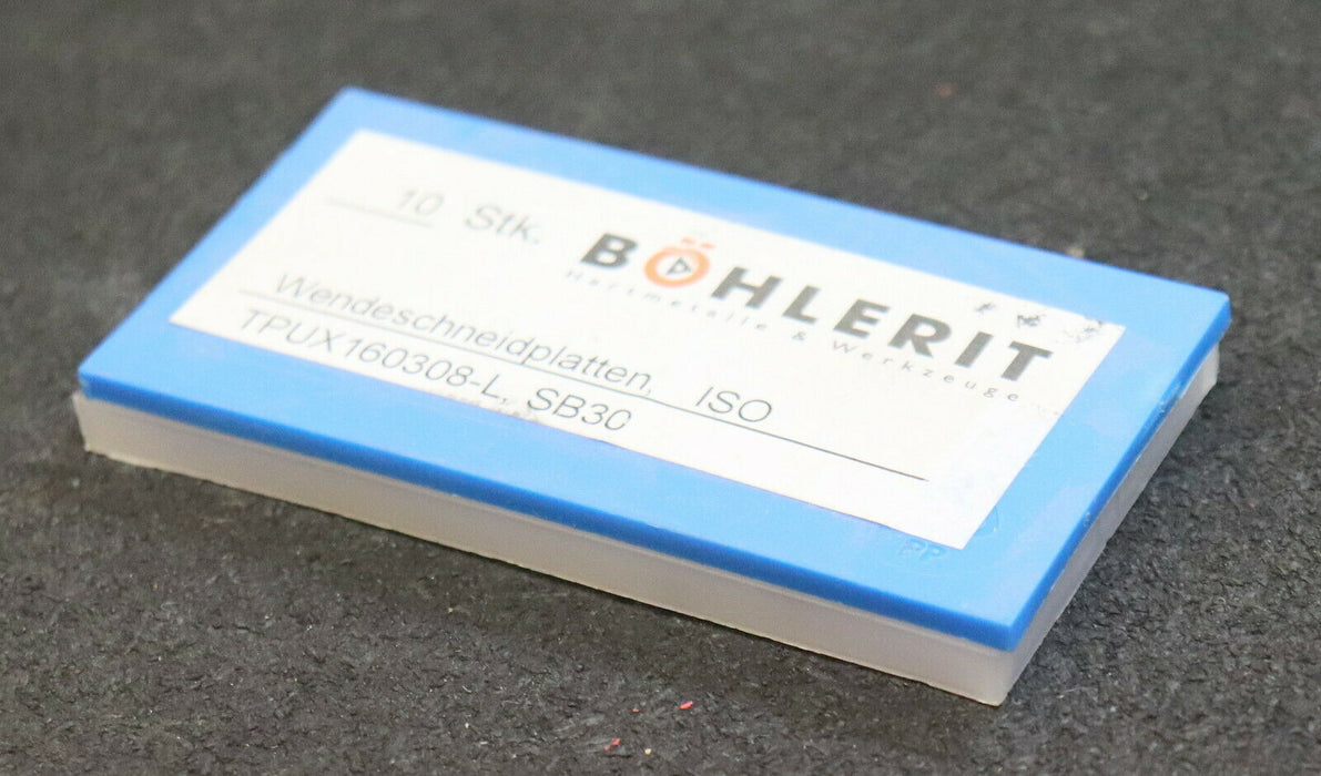 BOEHLERIT-LMT TOOLS 10 Stück Wendeplatten TPUX 160308-L SB30