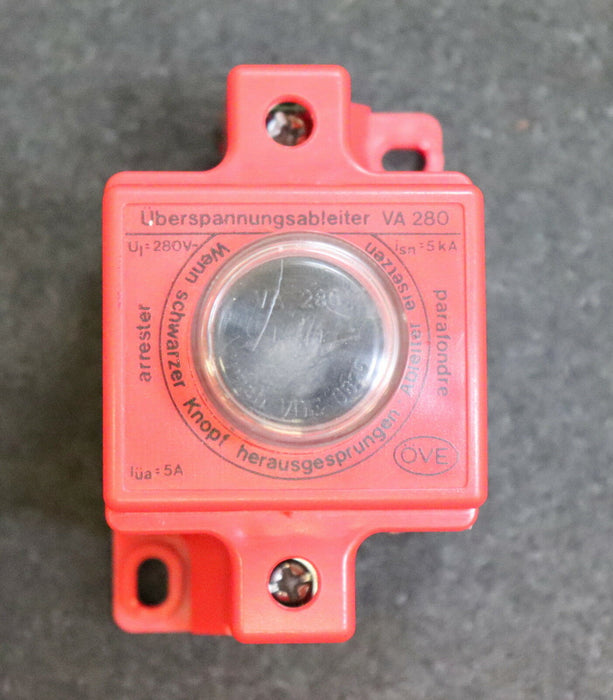 ÖVE Überspannungsableiter VA 280 Ui=280VDC isn=5kA Iüa=5A gebraucht- ok