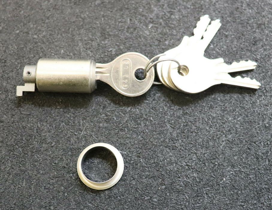 HÄFELE 10 Stück Einbauschloss Typ 2D mit 5 Schlüssel Zylinder-Ø 16mm