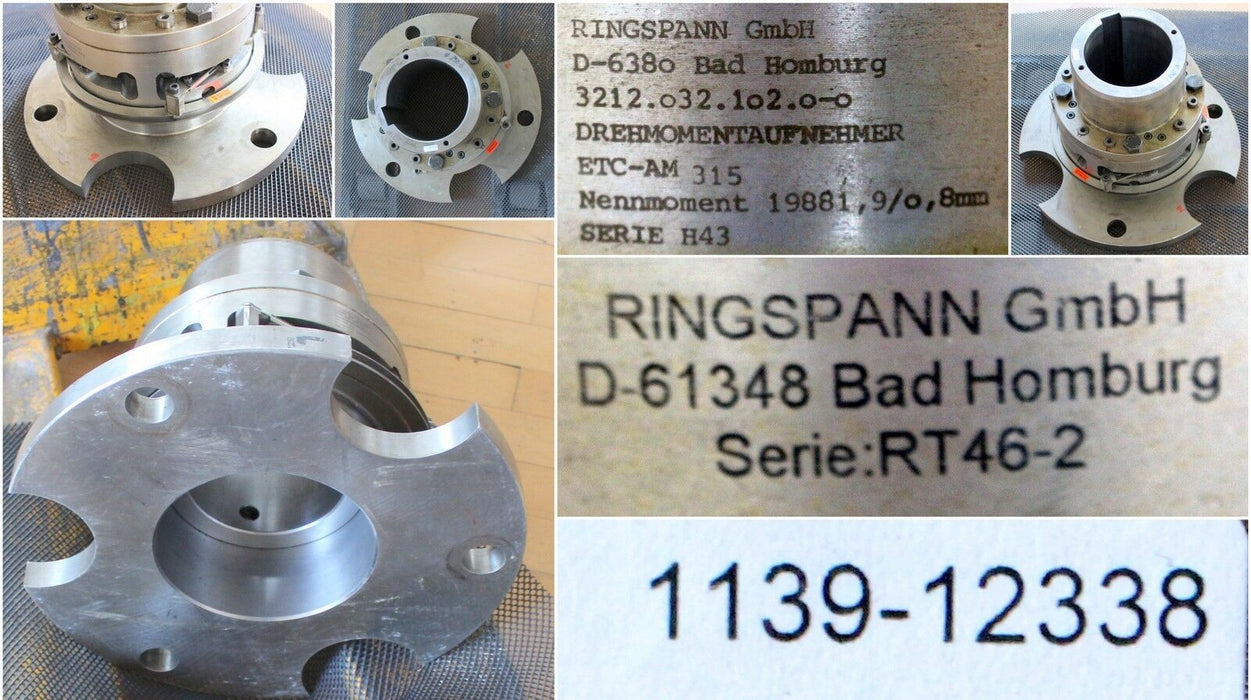 RINGSPANN Drehmomentaufnehmer ETC-AM 315 - mit Tellerfeder-Rutschnabe RT46.2