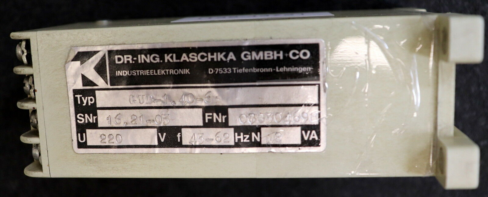 KLASCHKA Relais für Gleichspannung GUB-1,4-6 220VAC 45-62Hz 0,17-0,8A gebraucht