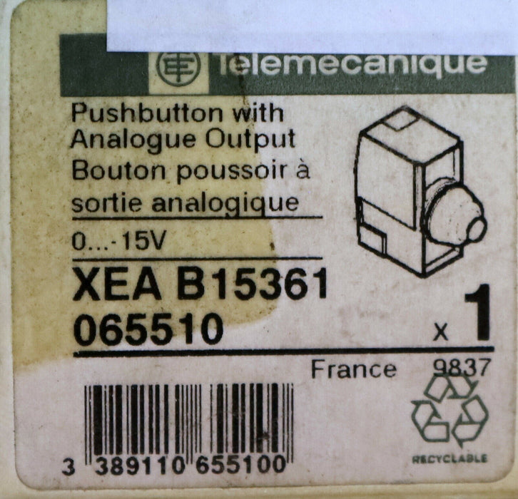 TELEMECANIQUE Starttaster Pushbutton with analogue output 0-15V XEA B15361