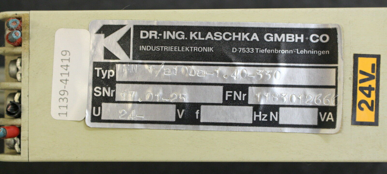 KLASCHKA Laufmelder ISN 1/a10ba 24V gebraucht