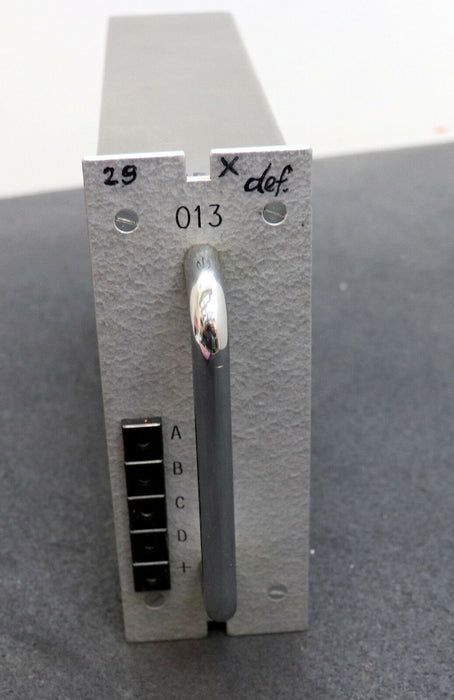 S.I.P. SCHÜTTE Einschub Kassette 013 für Lehrenbohrwerk Platine S.I.P.- DEFEKT!