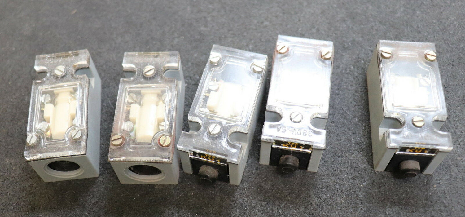 ROBOTRON DDR 5 Stück Mikroschalter Taster KU1-G 380V 6A IP55