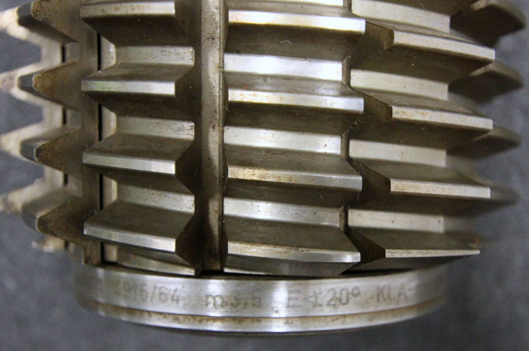 KLINGELNBERG Stollenwälzfräser involute spline hob Vorfräser m= 3,5mm BP III 20°