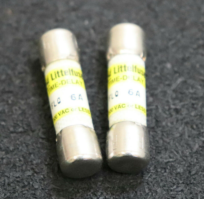 LITTELFUSE 2x Sicherungseinsatz fuse-link FLQ 6A 6A 500VAC - unbenutzt