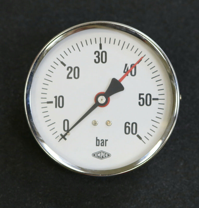 EMPEO Manometer pressure gauge 0-60bar senkrecht Anschlussgewinde G1/4“