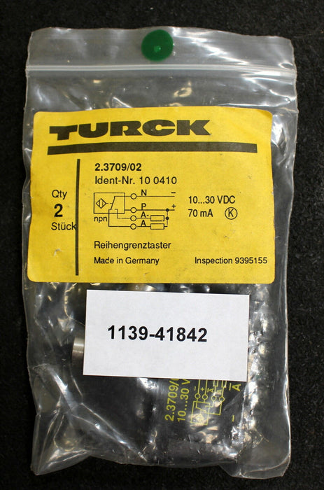 TURCK 2 Stück Reihengrenztaster 2.3709/02 70mA 2mm