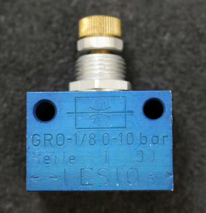 FESTO 2 Stück Drossel-Rückschlagventil GRO-1/8 Artikelnr. 6500 0-10bar