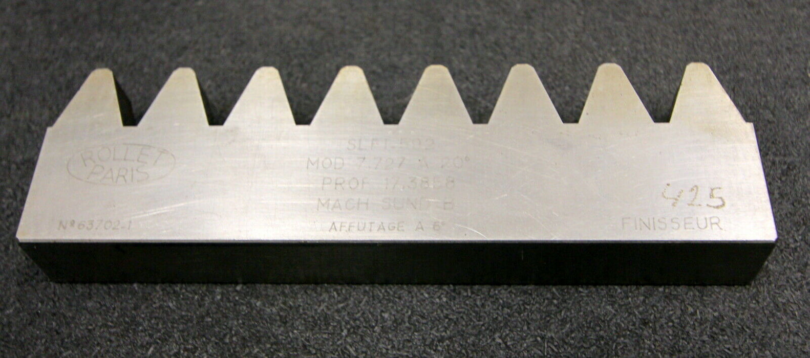 ROLLET PARIS Hobelkamm rack cutter m= 7,727 Angle 20°