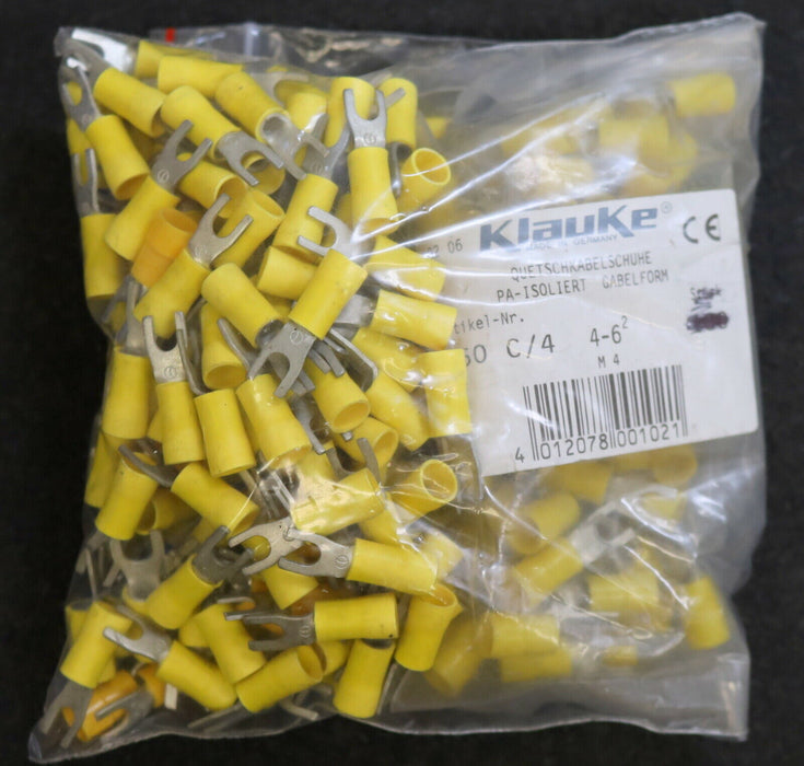 KLAUKE 317x Quetschkabelschuh 317x Crimp terminal Typ 650/4 Gabelform M4