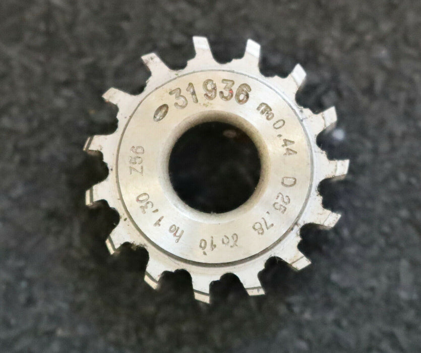 MIKRON Vollstahl-Wälzfräser No. 31936 m= 0,44 ho= 1,30 D25,78 Z56 - Ø24x10xØ8mm