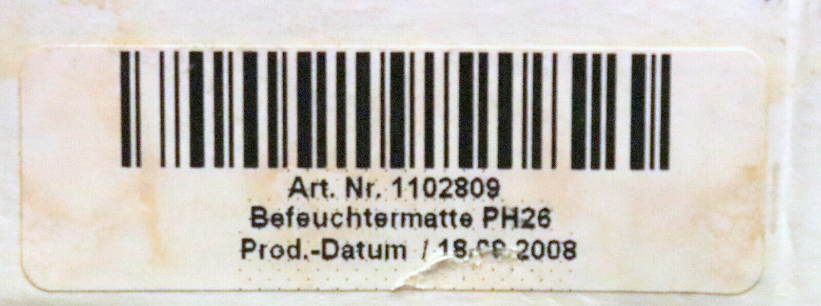 CONDAIR Befeuchtermatte für Defensor PH26 Art.Nr. 1102809 Produktionjahr 2008