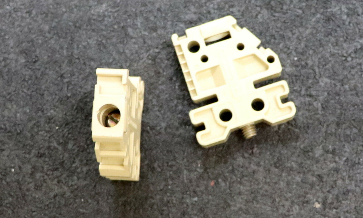 WEIDMÜLLER 50 Stück Endwinkel EWK 1 für Schiene TS 32 Beige Best-Nr. 0206160000