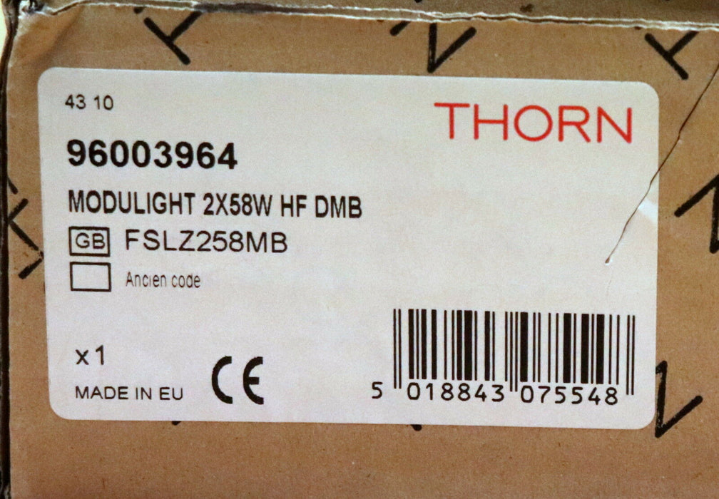THORN Einbauraster-Lampe MODULIGHT 96003964 für 2 Leuchtmittel 2x 58W HF DMB