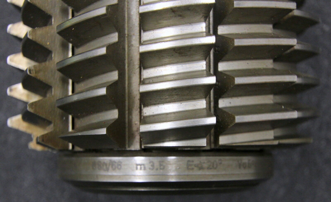 KLINGELNBERG Stollenwälzfräser involute spline hob Vorfräser m= 3,5mm BP III 20°