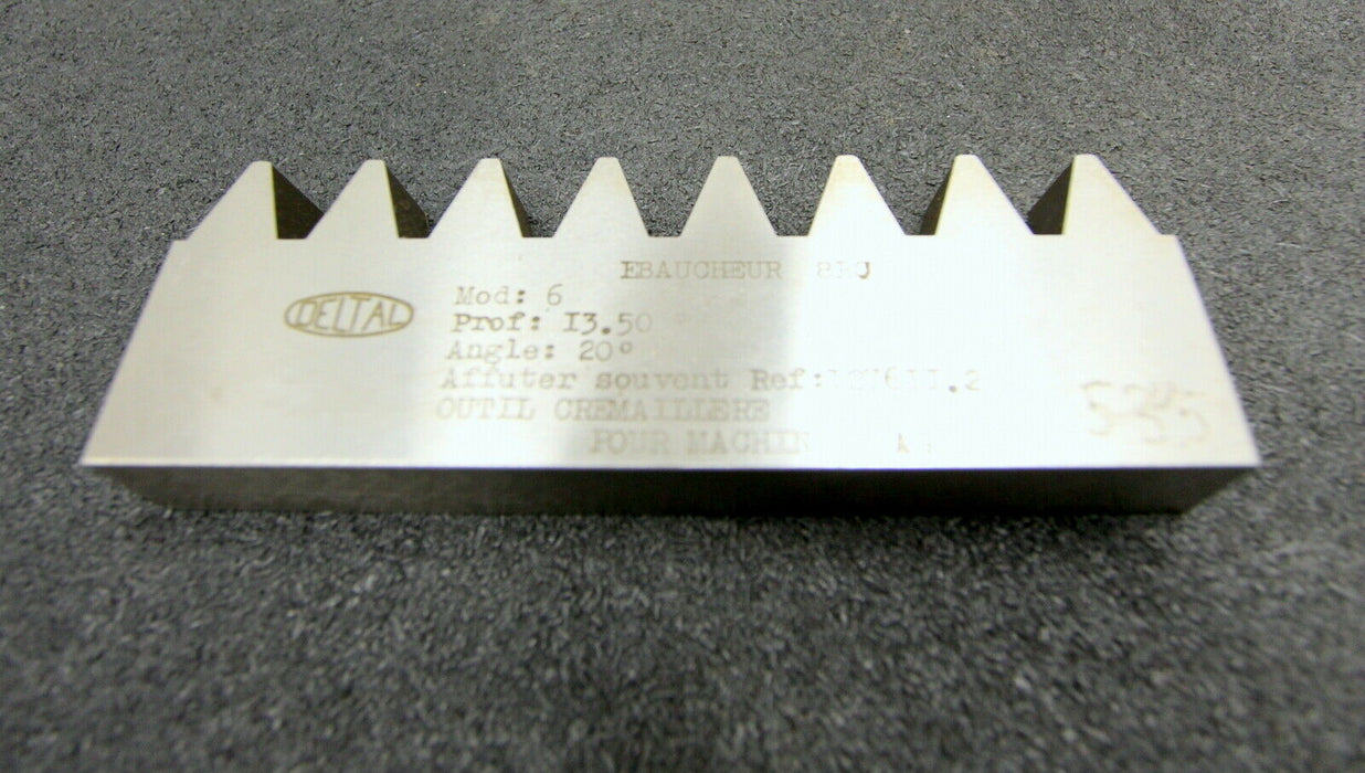 DELTAL Hobelkamm rack cutter f. MAAG-Wälzhobelmaschinen m= 6 20° Vorschneider