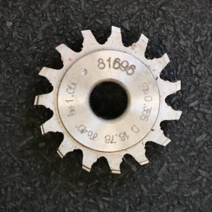 MIKRON Vollstahl-Wälzfräser No. 81696 m= 0,355 ho= 1,069 D18,78 - Ø32x10xØ8mm