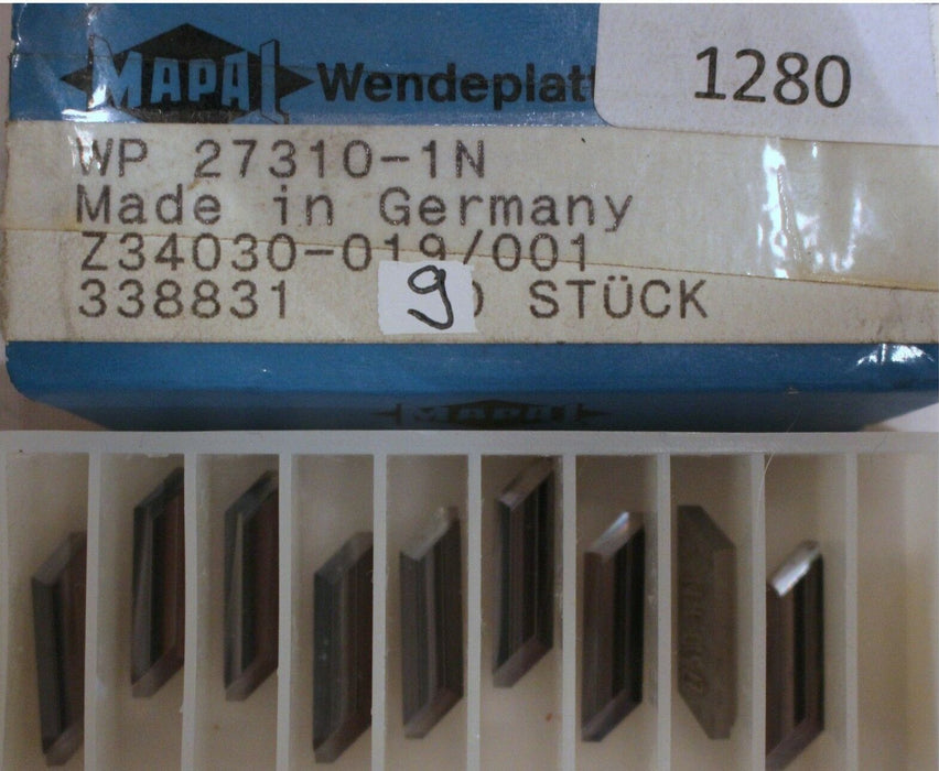 Wendeplatten MAPAL WP-27310-1N / Z34030-019/001 - 338831 - 9 Stück