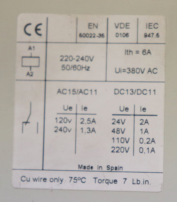 GENERAL ELECTRIC time relay STC t= 0,8-8sec t= 6-60sec Ui=380VAC Ith=6A