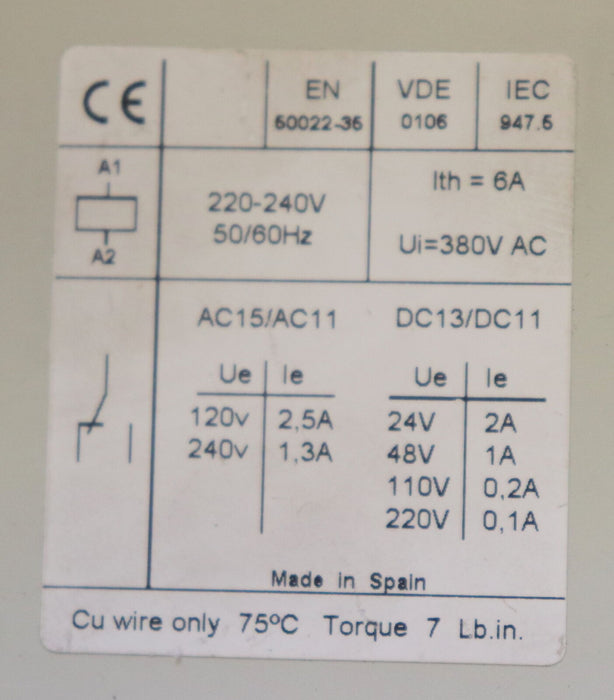 GENERAL ELECTRIC time relay STC t= 0,8-8sec t= 6-60sec Ui=380VAC Ith=6A