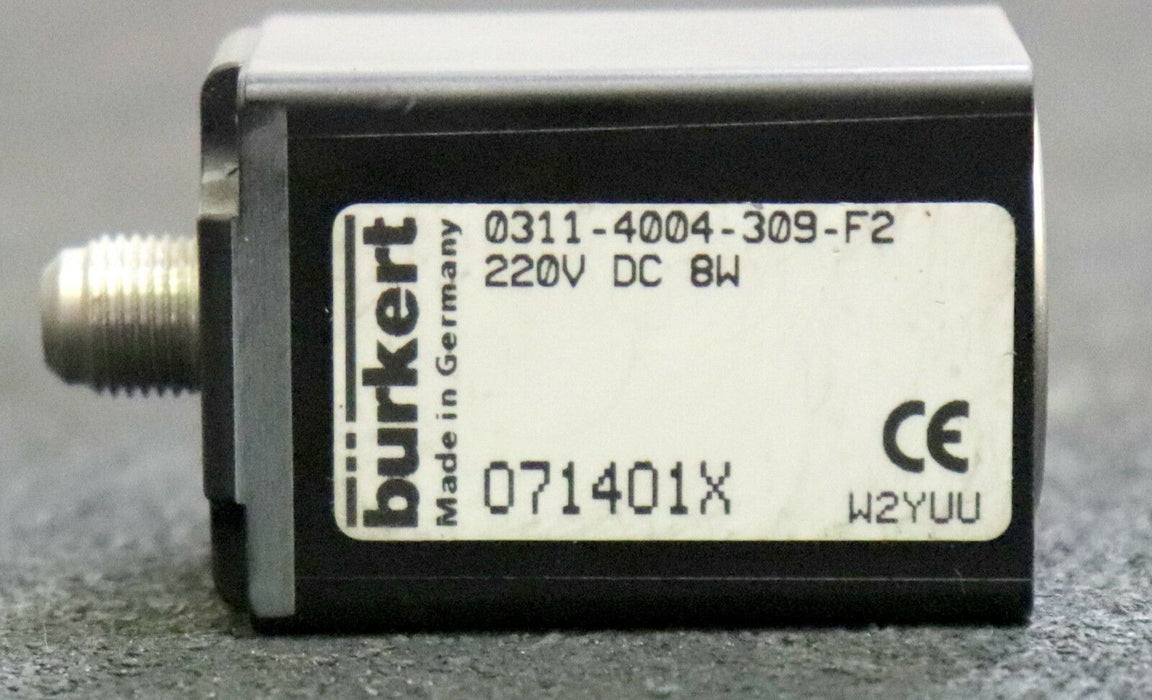 BÜRKERT Magnetspule 0311-404-309-F2 220VDC 8W Gewicht 150g unbenutzt