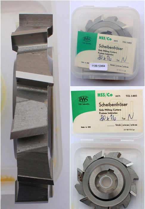 Scheibenfräser DIN 885 Art.-Nr. 14123105 Form A Typ N Ø80js16x16k11xØ27H7