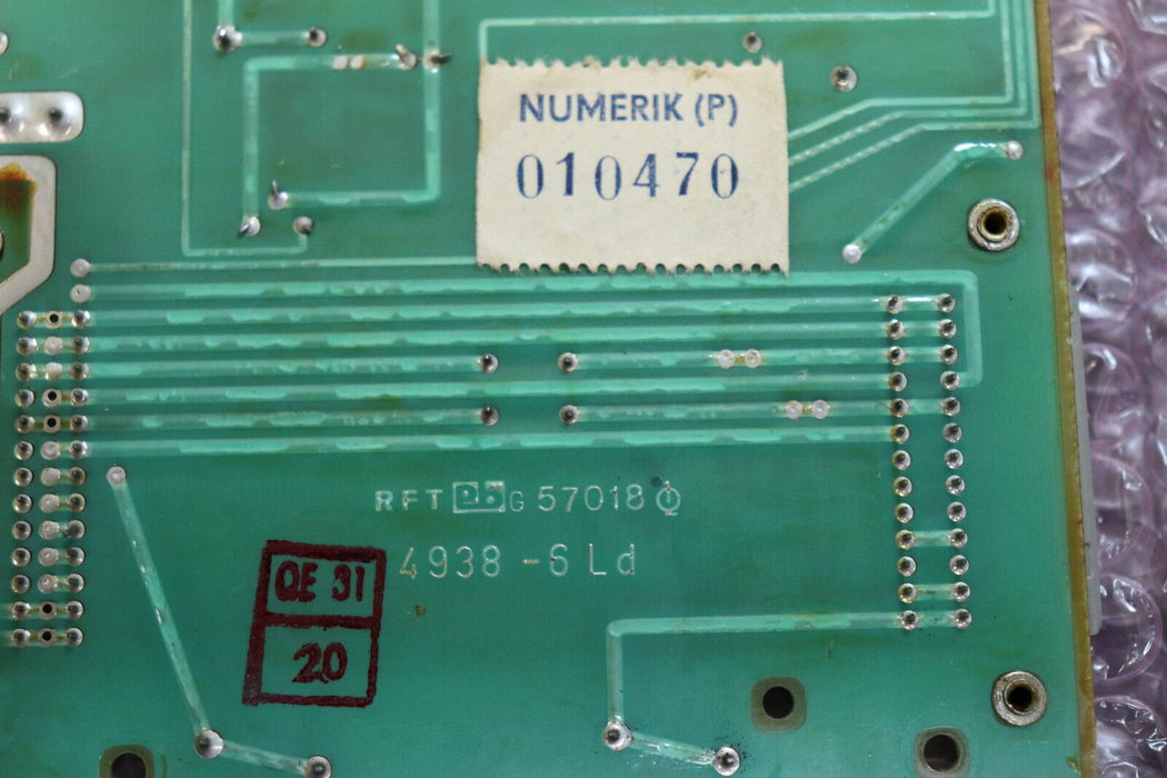 VEB NUMERIK Platine 57018 Platine 4938-6Ld 413906-3 NKM 15 SP 15 N P gebraucht
